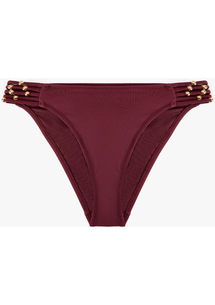 Astarlı Yanları Ipli Boncuklu Bikini Altı