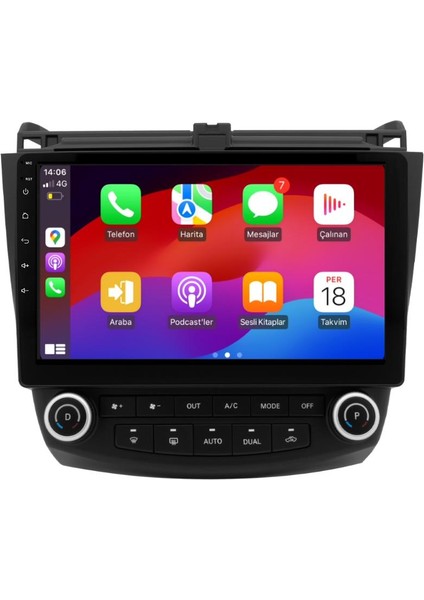 Honda Accord Android Multimedya Sistemi 4-64 For-X (2003-2008) modelleri