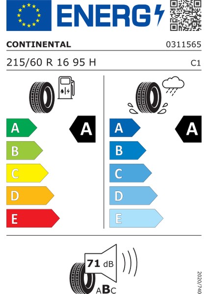 215/60 R16 95H Ecocontact 6 Oto Yaz Lastiği (Üretim Yılı: 2025) fiyatları