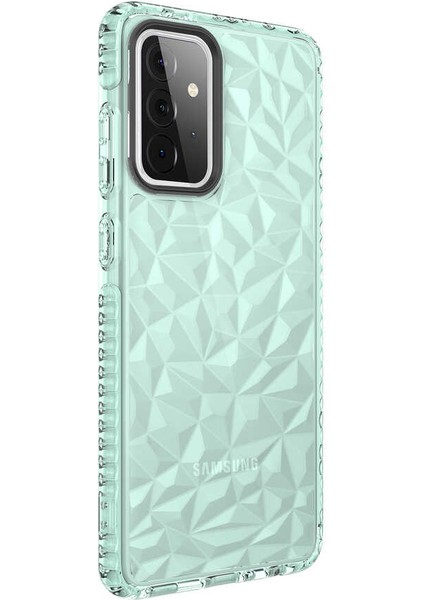 Galaxy A72 Kılıf Klcr Buzz Kapak-Yeşil