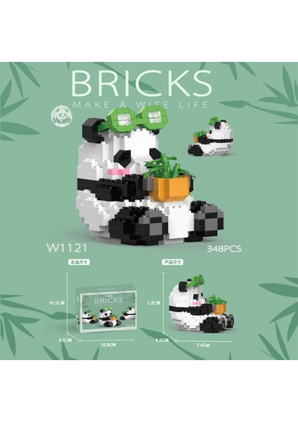 Kawaii Yapı Taşları 3D Kuş Sevimli Papağan Panda Araba Modeli Montaj Masa Süsü Çocuk Oyuncakları Çocuklar Için Hediyeler Mikro Dıy Tuğla (Yurt Dışından)