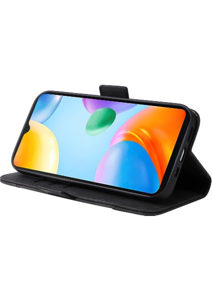 Xiaomi Redmi 10C Kart Yuvaları Için Kılıf Cüzdan Kapak Çevirin Tpu Deri Manyetik (Yurt Dışından)