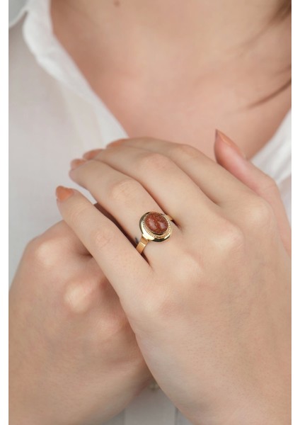 14 Ayar Altın Kumtaşı Yüzük 870 modelleri