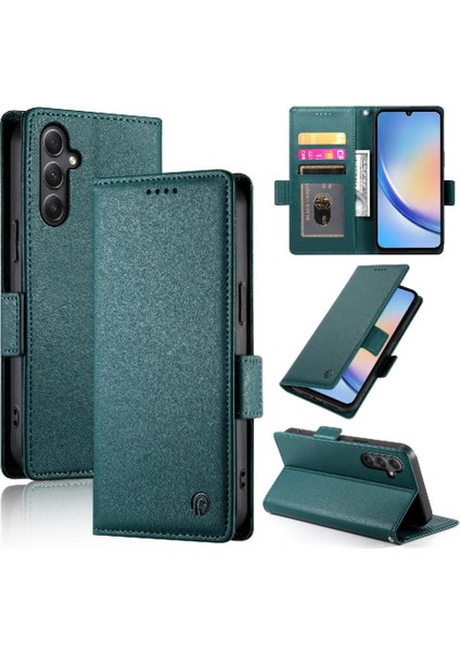 Samsung Galaxy A34 5g Için Flip Case Iş Çevir Cüzdan Kart Yuvaları Günlük (Yurt Dışından)