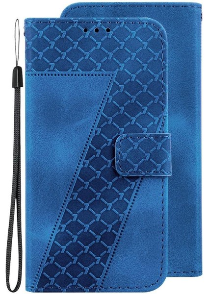 Onur Magic6 Pro Pu Deri Kart Yuvası Fonksiyonu Için Telefon Kılıfı Kabartmalı (Yurt Dışından)