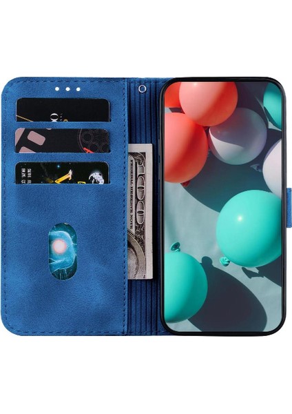 Onur Magic6 Pro Pu Deri Kart Yuvası Fonksiyonu Için Telefon Kılıfı Kabartmalı (Yurt Dışından)