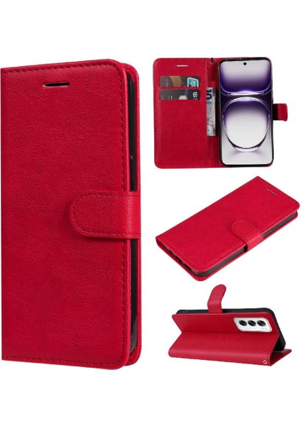 Kart Yuvası Klasik ile Oppo Oppo 12 5g Yüksek Kaliteli Deri Için Flip Case (Yurt Dışından)