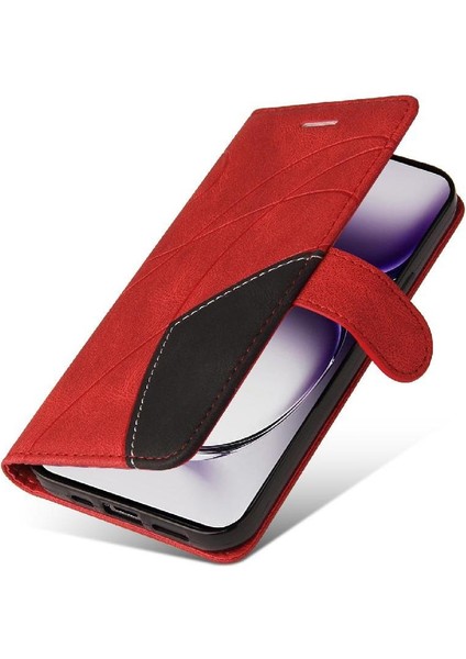 Kart Yuvası Standı Rengi ile Oppo Oppo 12 5g Deri Cüzdan Için Flip Case (Yurt Dışından) fiyatları