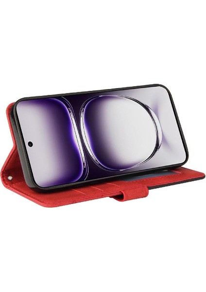Kart Yuvası Standı Rengi ile Oppo Oppo 12 5g Deri Cüzdan Için Flip Case (Yurt Dışından) modelleri