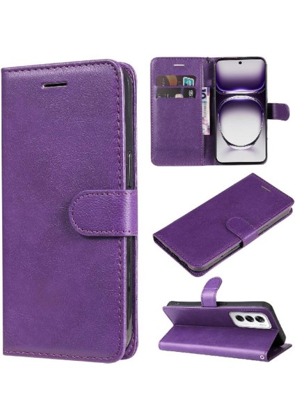Kart Yuvası Klasik ile Oppo Oppo 12 5g Yüksek Kaliteli Deri Için Flip Case (Yurt Dışından)