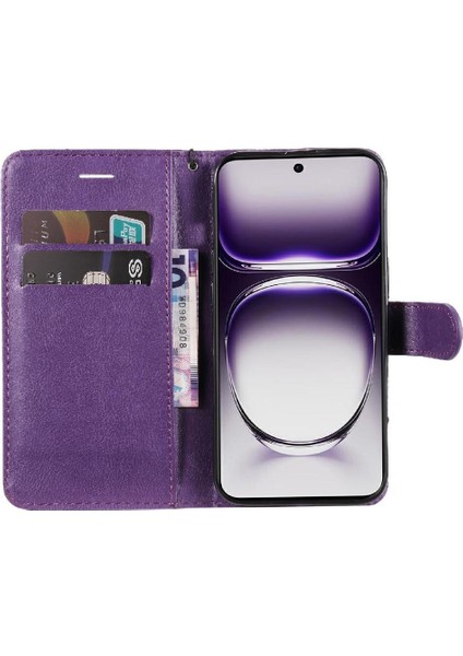 Kart Yuvası Klasik ile Oppo Oppo 12 5g Yüksek Kaliteli Deri Için Flip Case (Yurt Dışından) indirimleri