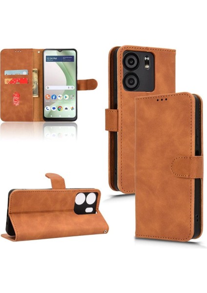 Blu View5 Için Flip Case Yan Toka Pu Deri Kart Yuvaları Tutucu Cüzdan (Yurt Dışından)
