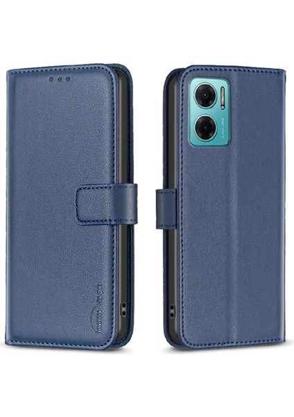 Xiaomi Redmi Not 11E Çoklu Kart Yuvası Için Flip Case Iş Deri Kılıf (Yurt Dışından)
