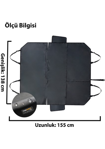 Tüy Tutmaz, Su Geçirmez, Cordura Kumaşlı Siyah Araba Örtüsü fiyatları