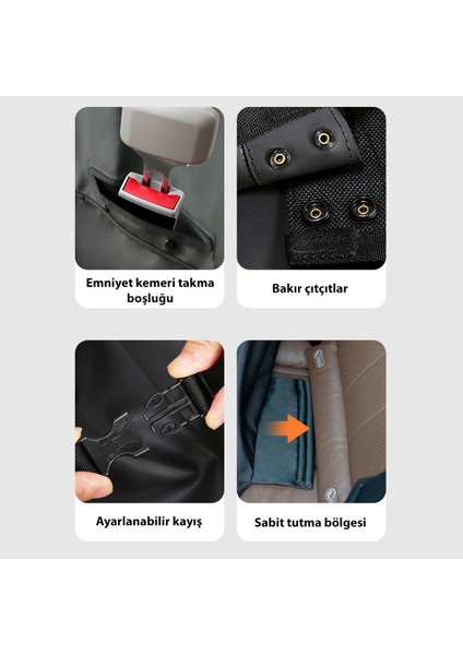 Tüy Tutmaz, Su Geçirmez, Cordura Kumaşlı Siyah Araba Örtüsü indirimleri