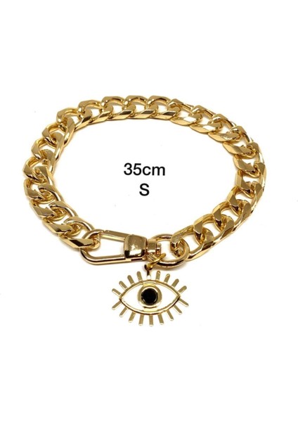 Luxury Kedi Köpek Gold Zincir Kolye S 35CM 2107ZKEYE 1 Adet