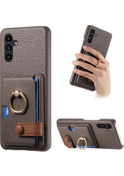 Samsung Galaxy A13 5g Halka Standı Kart Yuvaları Premium Dokulu (Yurt Dışından)