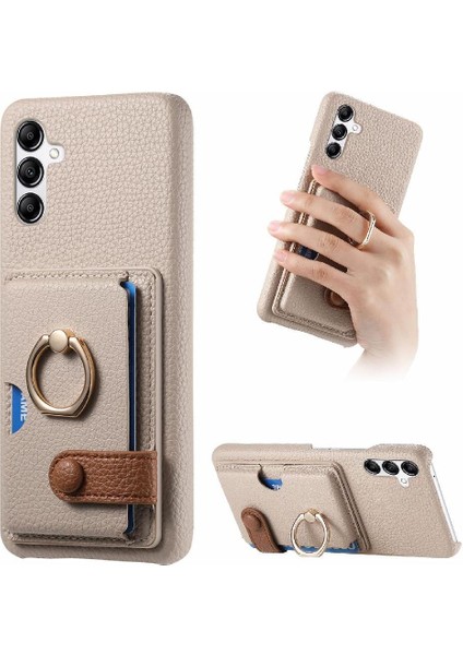 Samsung Galaxy A14 5g Halka Standı Kart Yuvaları Premium Dokulu (Yurt Dışından)