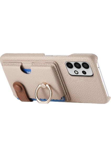 Samsung Galaxy A32 5g Premium Dokulu Deri Kart Yuvaları Halka (Yurt Dışından) fiyatları