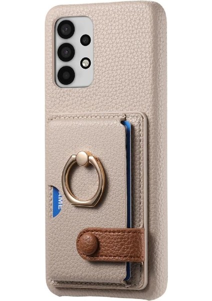 Samsung Galaxy A32 5g Premium Dokulu Deri Kart Yuvaları Halka (Yurt Dışından) indirimleri