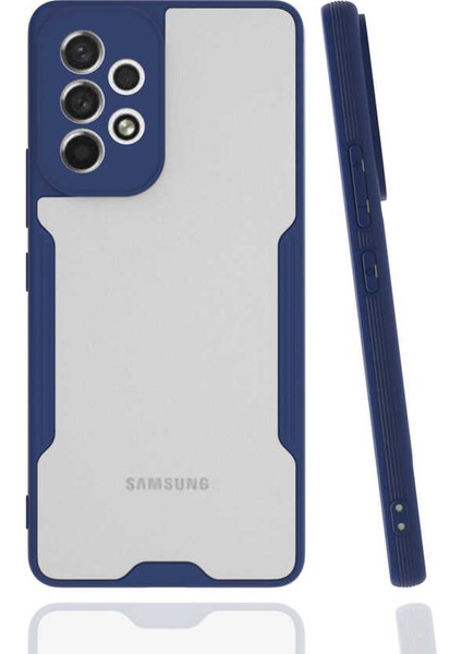 Galaxy A33 5g Kılıf Klcr Parfe Kapak-Lacivert