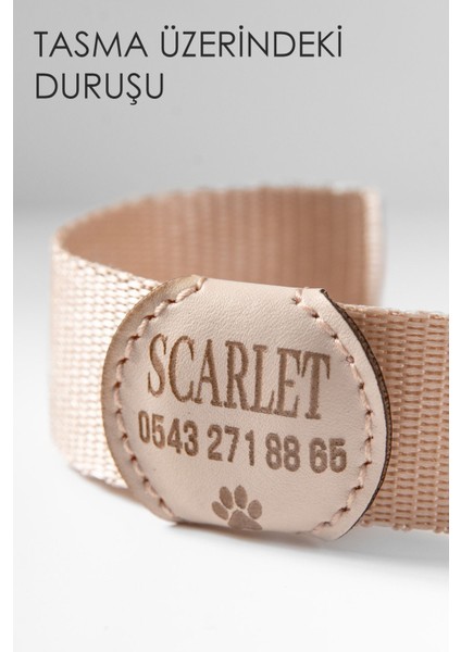Luxury Deri Köpek Künyesi, Deri Köpek Isimlik, Köpek Kedi Tasması, Köpek Madalyonu 1 Adet