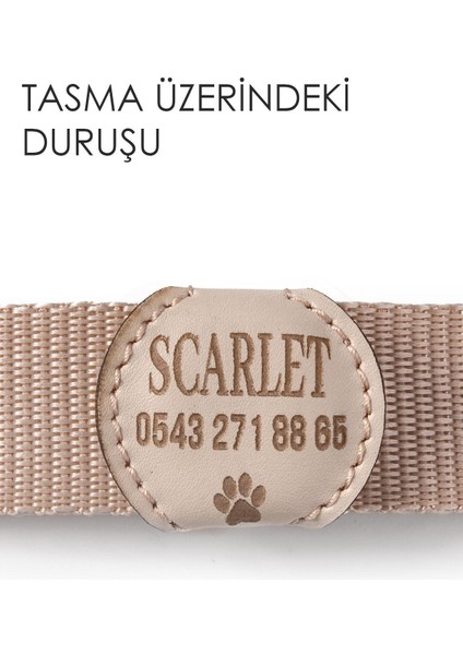 Luxury Deri Köpek Künyesi, Deri Köpek Isimlik, Köpek Kedi Tasması, Köpek Madalyonu 1 Adet