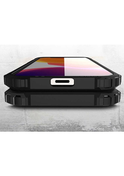 iPhone 12 Mini Uyumlu Klcr Crash Silikon Kapak-Siyah