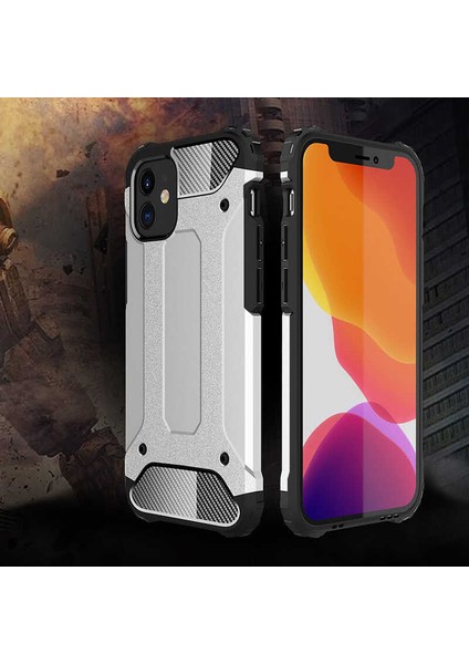 iPhone 12 Mini Uyumlu Klcr Crash Silikon Kapak-Siyah