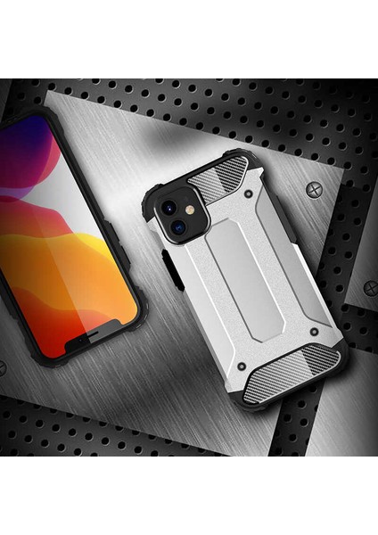 iPhone 12 Mini Uyumlu Klcr Crash Silikon Kapak-Siyah