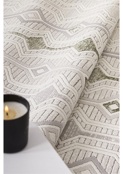 Nova Krem Yeşil Yumuşak Doku Salon Oturma Odası Mutfak Çocuk Odası Halısı fiyatları