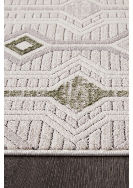 Nova Krem Yeşil Yumuşak Doku Salon Oturma Odası Mutfak Çocuk Odası Halısı fırsatları