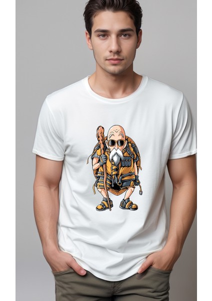 Dragon Ball Master Roshi Baskılı Unisex Tshirt