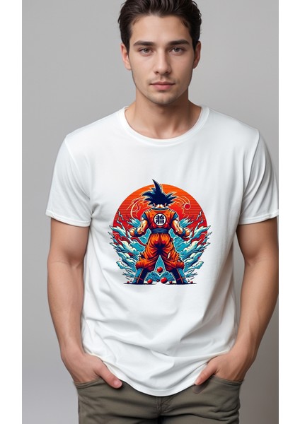 Dragon Ball Goku Baskılı Unisex Tshirt