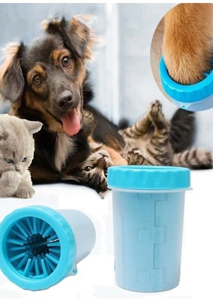 Luxury Silikon Jel Fırçalı Kedi Köpek Pati Ayak Yıkama Kovası (Küçük) 1 Adet fiyatları