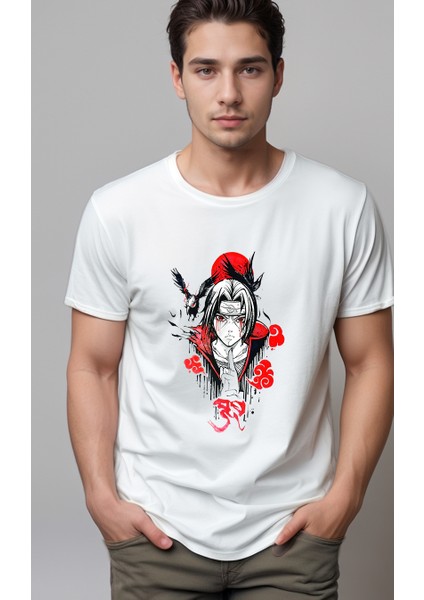 Naruto Itachi Baskılı Unisex Tshirt