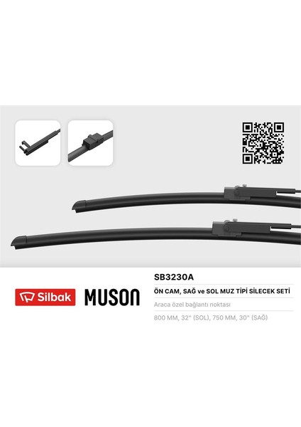 Ön Silecek Süpürgesi (700-600 Mm) Cıtroen C4 I [b5], Peugeot 307 cc (07/03>03/05), (Takım)