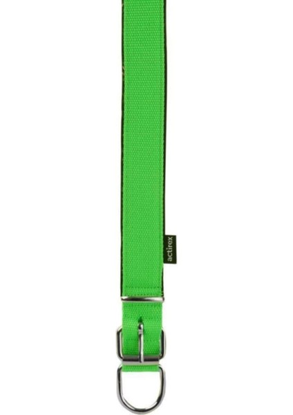 Luxury Neon Yumuşak Doku Kemik Desenli Köpek Boyun Tasma Green Medium 57CM 1 Adet
