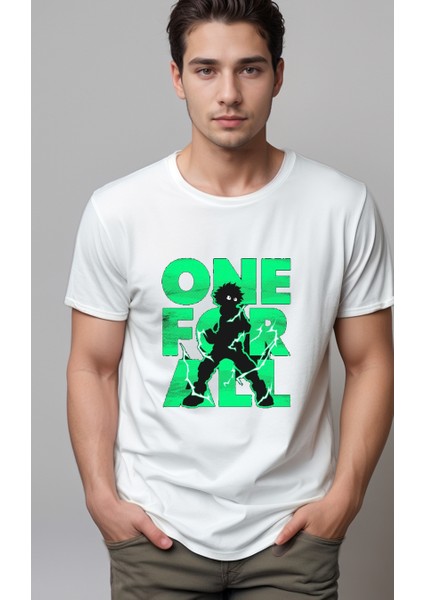 My Hero Baskılı Unisex Tshirt