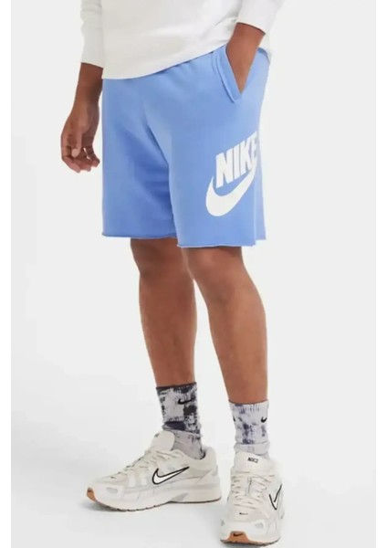 Sportswear Sport Essentials French Terry Alumni Bol Kesim Mavi Erkek Spor Şort