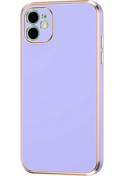 iPhone 12 Uyumlu Klcr Bark Kapak-Mor