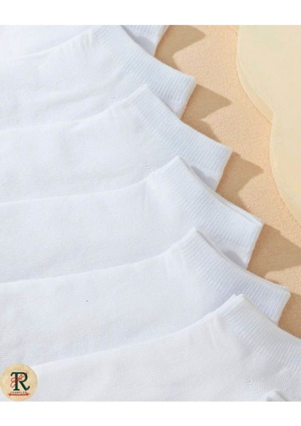 Unisex 10 Çift Ekonomik Beyaz Patik Pamuk Çorap