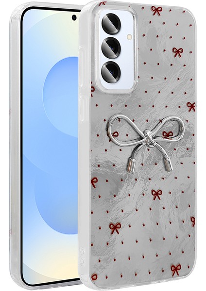 Galaxy S24 Fe Kılıf Kamera Korumalı Figürlü Klcr Ponti Silikon Kapak - Açık Mavi