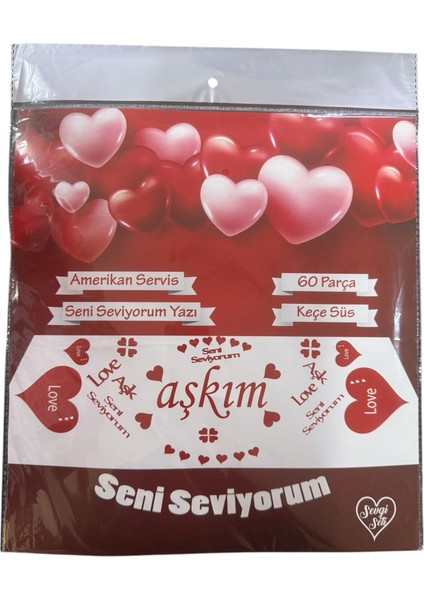 60 Parça Amerikan Servis Seni Seviyorum Aşkım