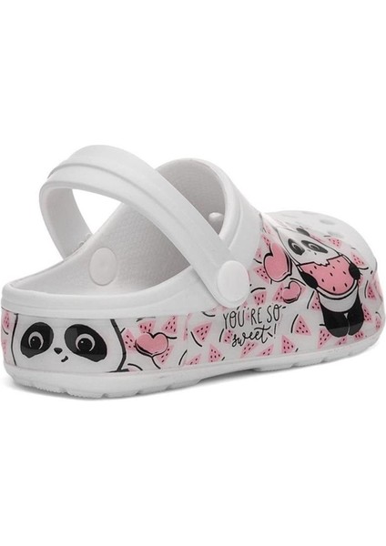 Minnie Mouse Baskılı Kız Çocuk Kaymaz Taban Terlik Havuz Plaj Sandaleti