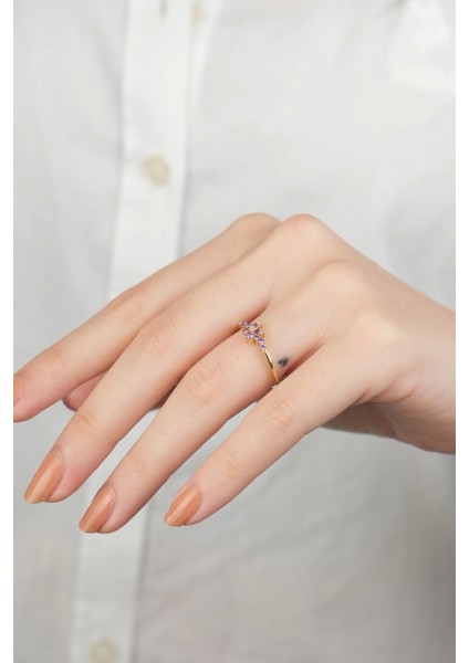 14 Ayar Altın Bahar Dalı Yüzük 876