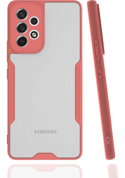 Galaxy A53 5g Kılıf Klcr Parfe Kapak-Pembe