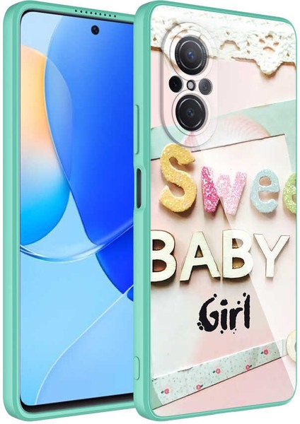 Huawei Nova 9 Se Kılıf Kamera Korumalı Desenli Sert Silikon Klcr Epoksi Kapak-No5