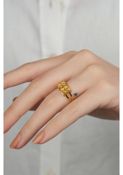 14 Ayar Altın Dorikalı Yüzük 889