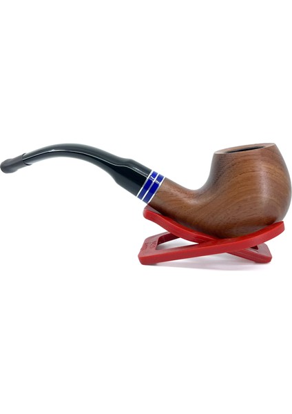 Bent Apple 9 mm Filtreli El Yapımı Pipo - 2421